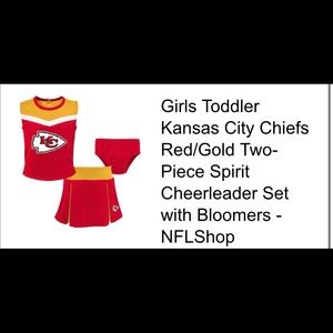 Girls Chiefs Cheerleader outfit